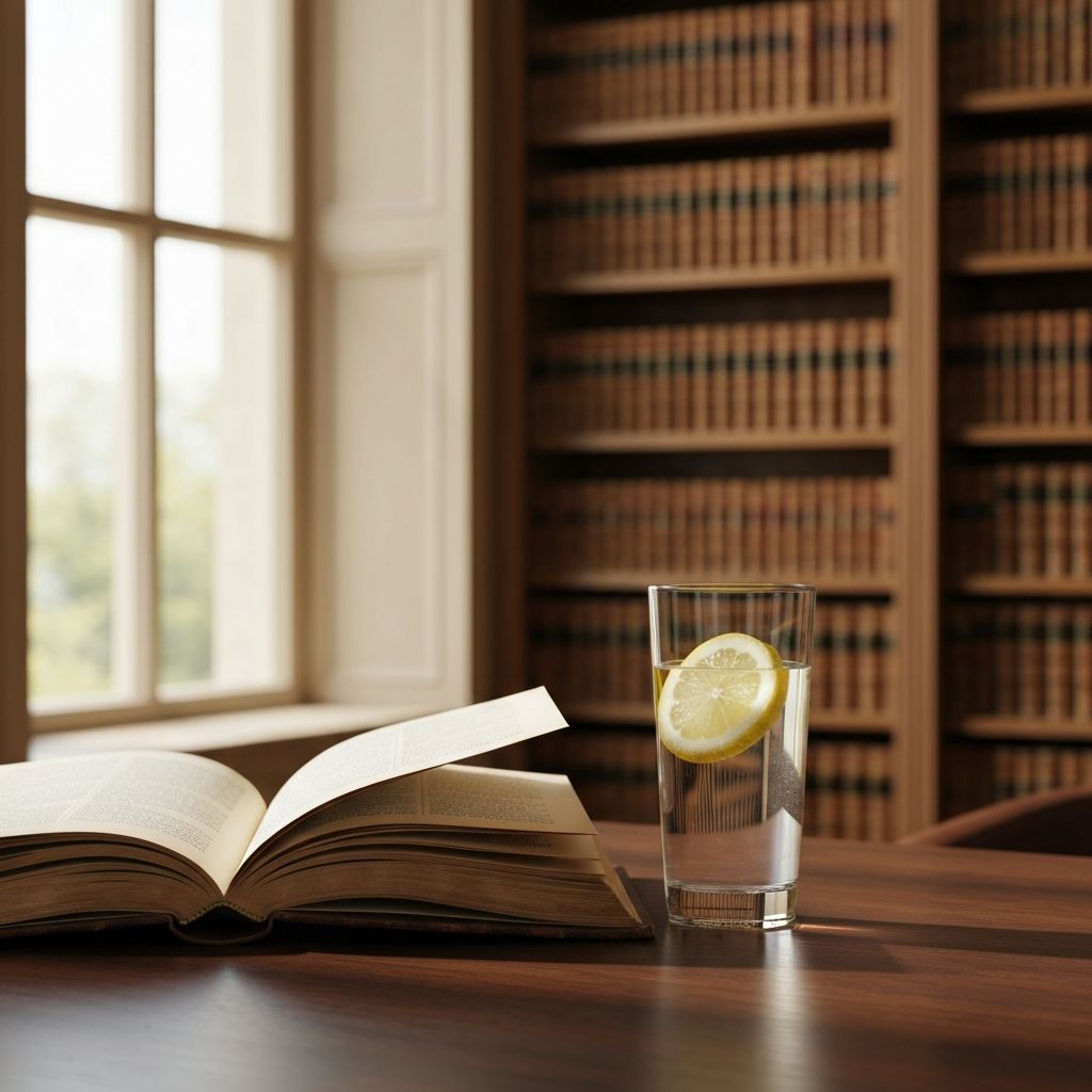 Open book with water