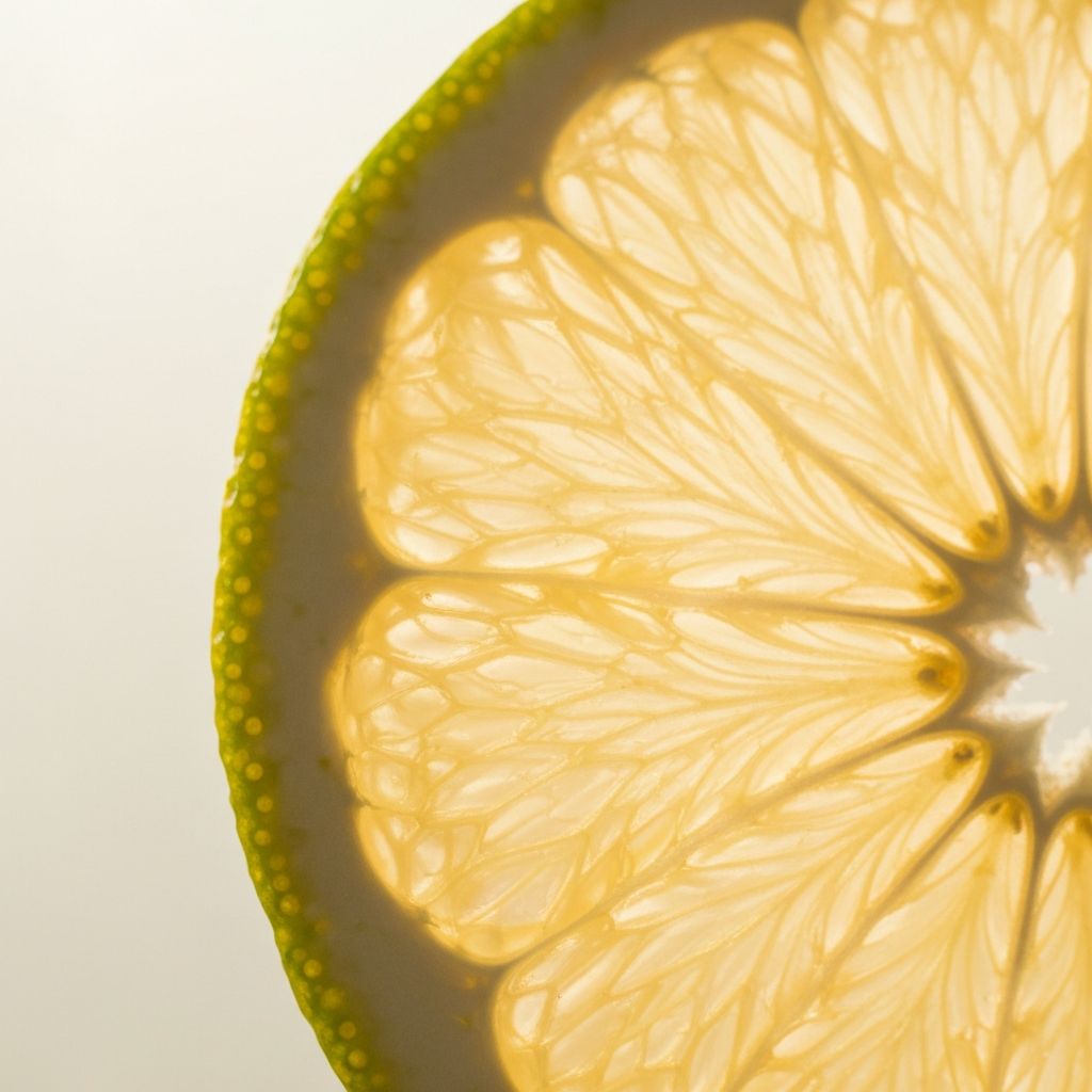 Sliced citrus detail